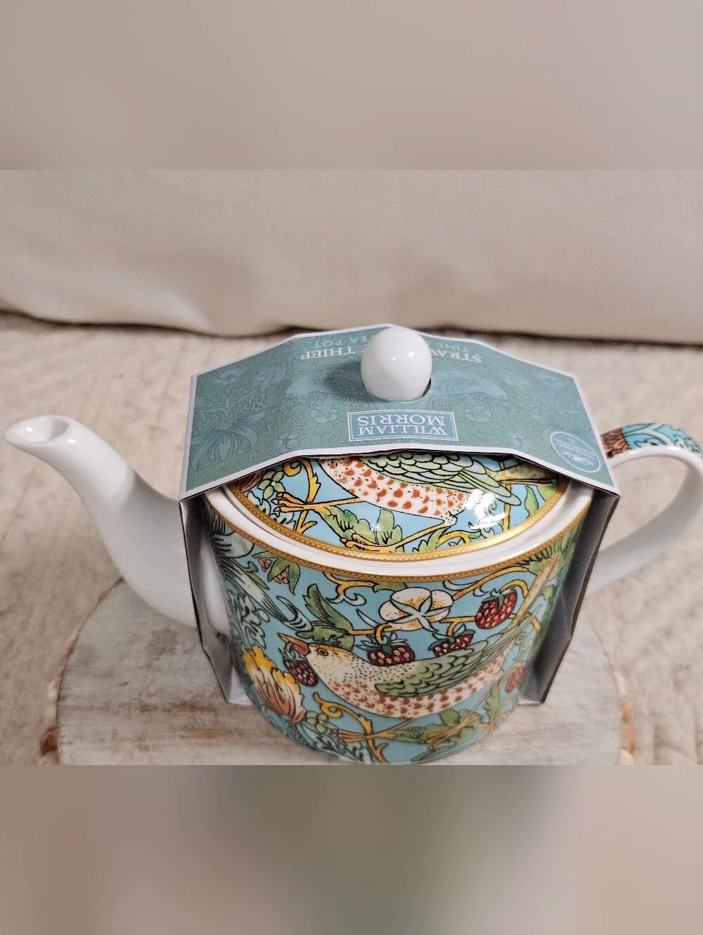 The Leonardo Collection William Morris Strawberry Thief Tea Pot Viral